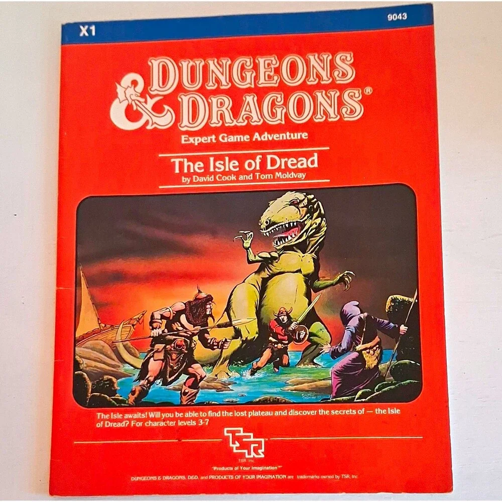 TSR Dungeons & Dragons X1 The Isle of Dread Adventure Module 9043 (1983)